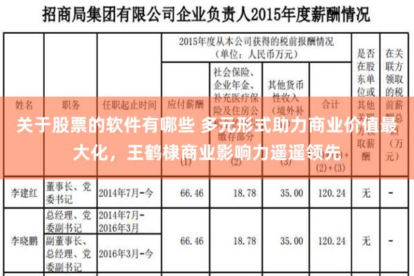 关于股票的软件有哪些 多元形式助力商业价值最大化，王鹤棣商业影响力遥遥领先