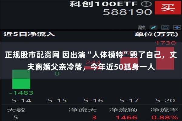 正规股市配资网 因出演“人体模特”毁了自己，丈夫离婚父亲冷落，今年近50孤身一人