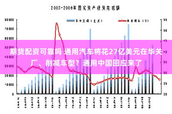 期货配资可靠吗 通用汽车将花27亿美元在华关厂、削减车型？通用中国回应来了